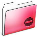 Private Folder Red Smooth Icon 128x128 png
